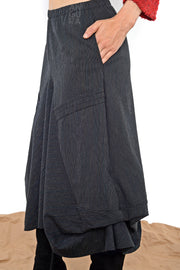 Cascade Circle Skirt - pinstripe