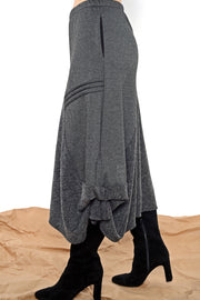 Cascade Circle Skirt - charcoal