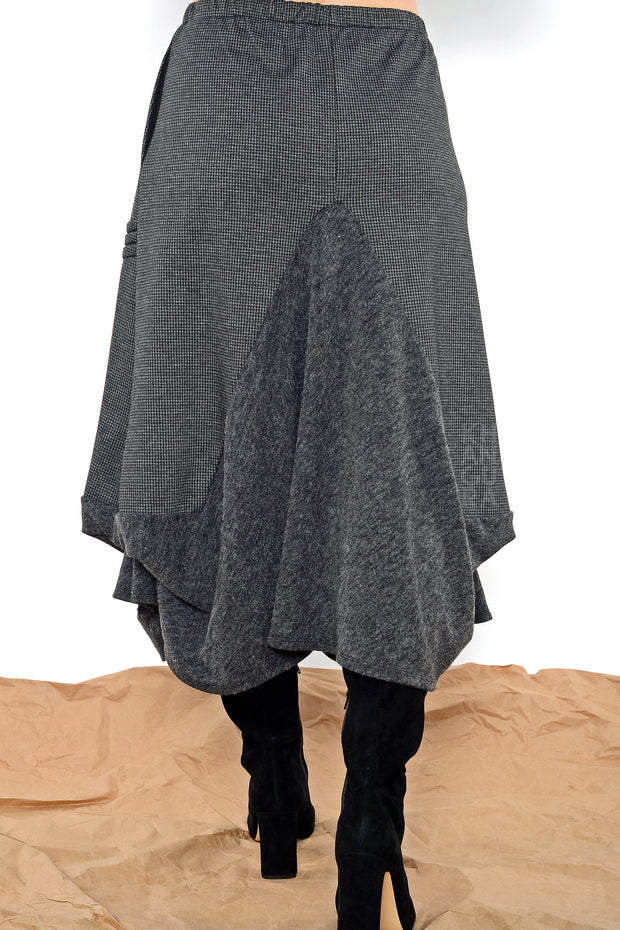 Cascade Circle Skirt - charcoal