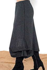 Cascade Circle Skirt - pinstripe